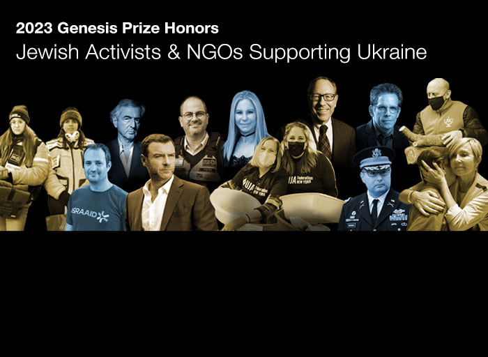 Jewish Activists and NGOs Supporting Ukraine 2023 Genesis Prize Honorees